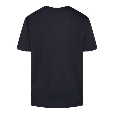 T-shirt BALMAIN large fit logo gommato nera