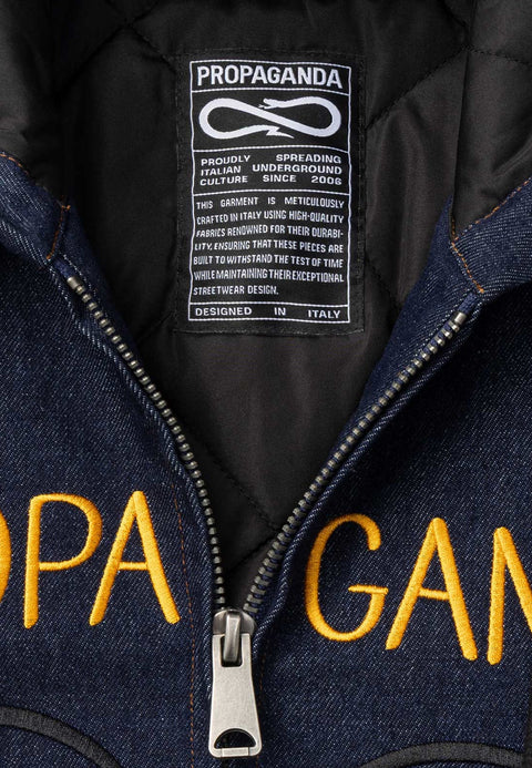 Giacca jeans PROPAGANDA peak active in raw denim
