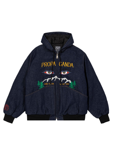 Giacca jeans PROPAGANDA peak active in raw denim