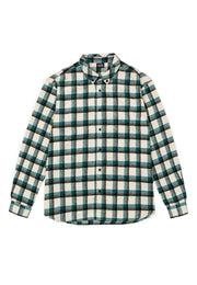 Camicia PROPAGANDA in flanella loto atom verde crema