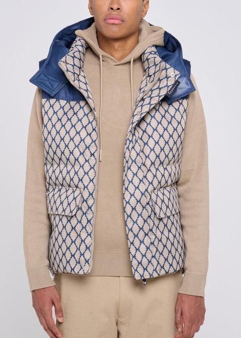 Piumino smanicato RICHMOND X gilet imbottito chichilla