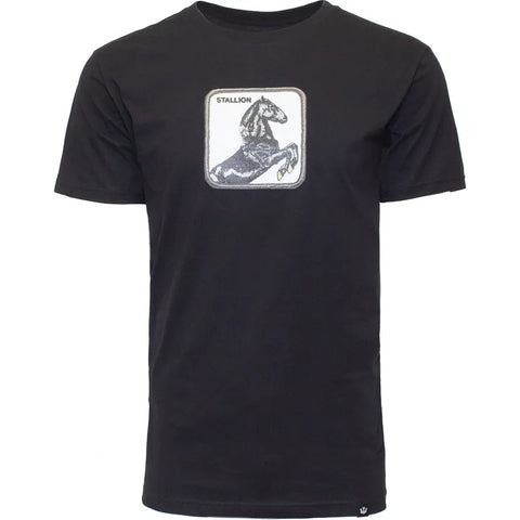 T-shirt GOORIN BROS Stallion The Farm nera