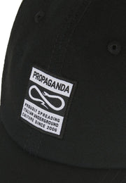 Cappello PROPAGANDA visiera Dad label nero