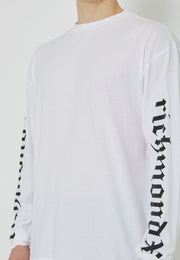 T-shirt maniche lunghe RICHMOND X stampa logo bianca