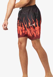 Costume VISION OF SUPER fiamme rosse nero