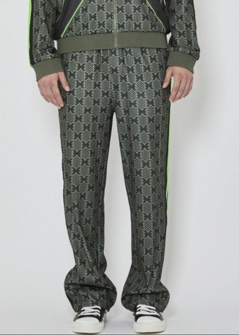 Pantalone tuta RICHMOND verde/nero