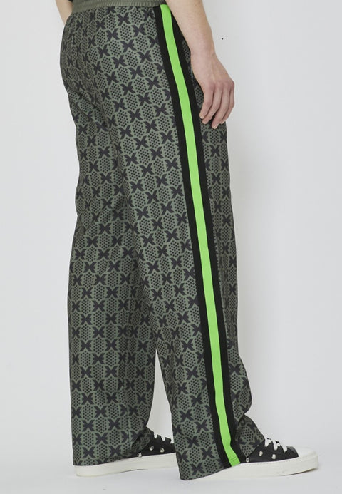 Completo tuta RICHMOND X felpa zip + pantalone verde/nero