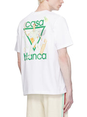 T-shirt CASABLANCA Le Jeu bianca