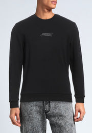 Felpa RICHMOND X stampa logo gommato nero