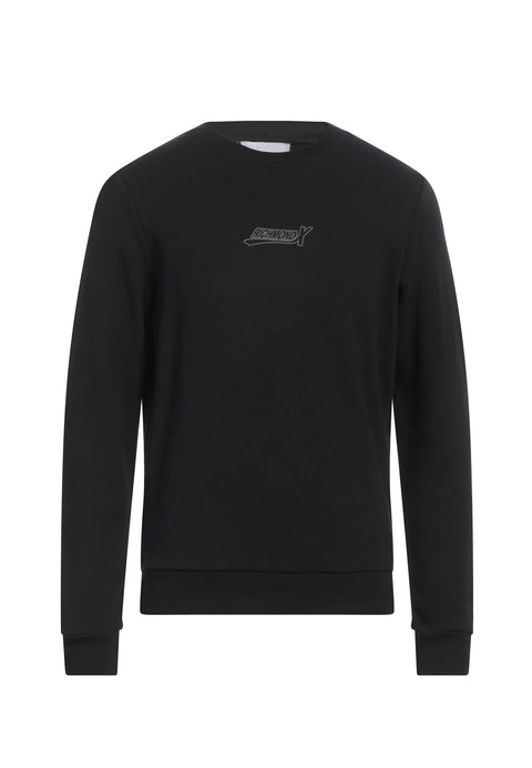 Felpa RICHMOND X stampa logo gommato nero