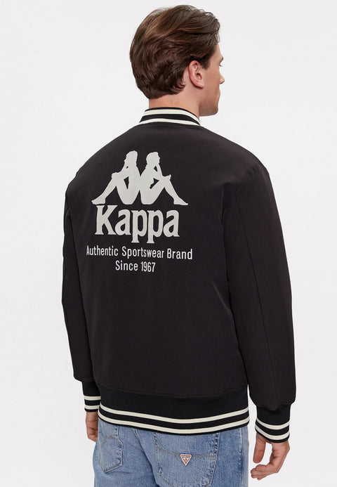 Giacca imbottita KAPPA authentic logo nero