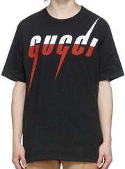 T-shirt GUCCI stampa Blade color nera