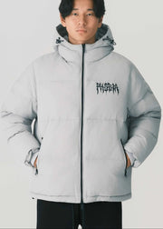 Piumino PHOBIA con cappuccio stampa tribale ice