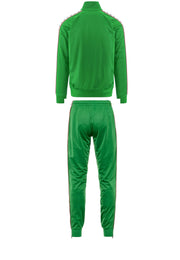 Completo tuta KAPPA 222 Banda giacca + pantalone verde/bianco antico/rosso