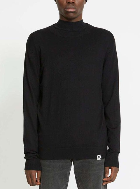 Maglia RICHMOND X con bordi a contrasto sweater nero