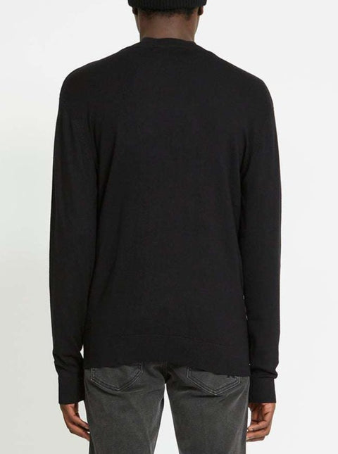 Maglia RICHMOND X con bordi a contrasto sweater nero