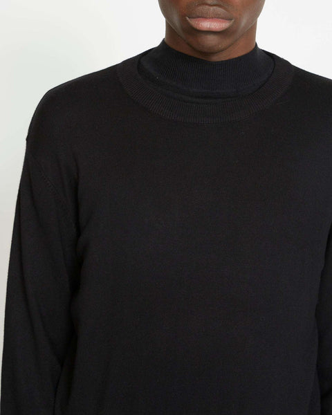 Maglia RICHMOND X con bordi a contrasto sweater nero