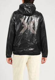 Giacca RICHMOND con cappuccio zip lucido nero