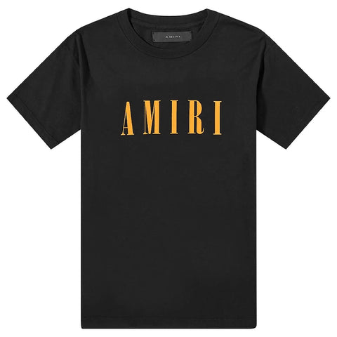 T-shirt AMIRI logo Core arancione nera