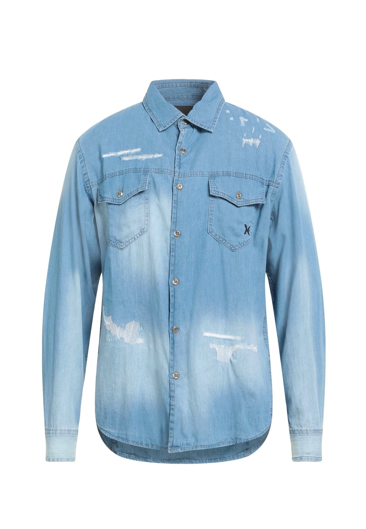 Koszula jeansowa RICHMOND X denim jasnoniebieska