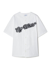 Camicia OFF-WHITE baseball con logo bianca