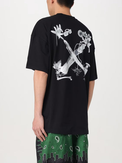 T-shirt OFF-WHITE con stampa Scan Arrow Skate nera