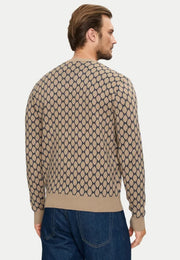 Maglione RICHMOND X sweater monogram beige