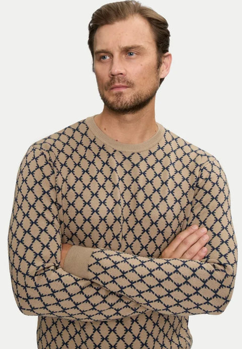 Maglione RICHMOND X sweater monogram beige