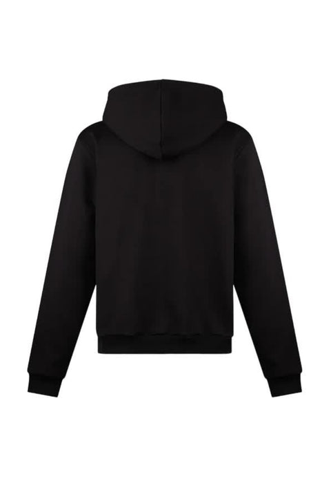 Felpa PHOBIA cappuccio nera stampa fulmini rossi