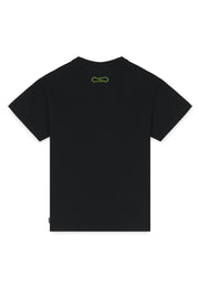 T-shirt PROPAGANDA stampa Reptile nera