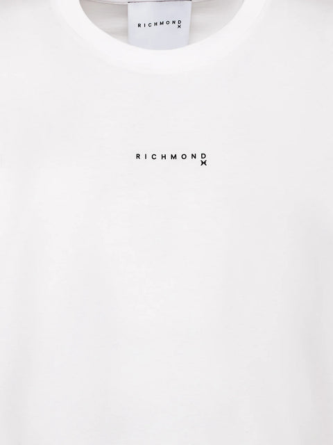 T-shirt RICHMOND X oversize stampa bianco