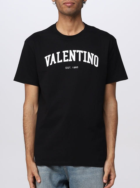 T-shirt VALENTINO stampa logo nera