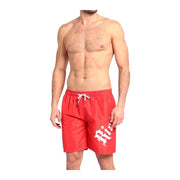 Costume JOHN RICHMOND swimboxer stampa laterale rosso/bianco