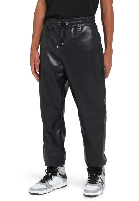 Pantalone RICHMOND X ecopelle nero