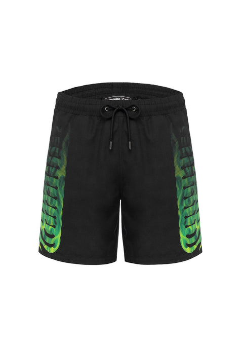 Costume boxer PROPAGANDA swimtrunk flames nero
