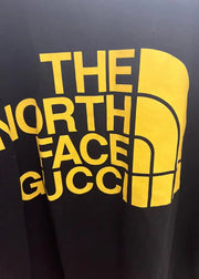 T-shirt GUCCI x THE NORTH FACE oversize nera