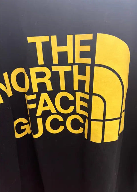 T-shirt GUCCI x THE NORTH FACE oversize nera