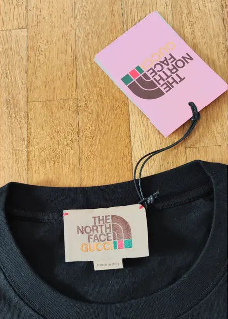T-shirt GUCCI x THE NORTH FACE oversize nera