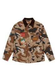 Giacca PROPAGANDA work trooper patch e ricami all over comouflage