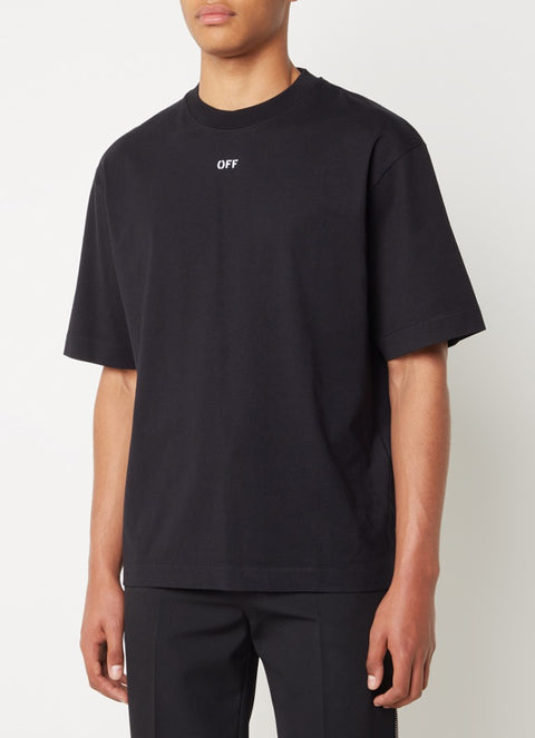 T-shirt OFF-WHITE stampa double moon Arrow Skate oversize nera