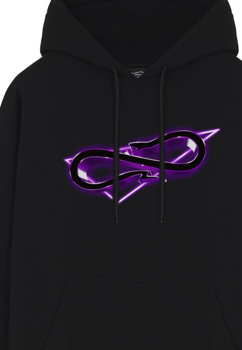 Felpa PROPAGANDA cappuccio logo vice nera