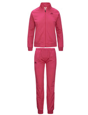 Completo tuta donna KAPPA 222 Banda felpa + pantalone fuchsia bright rose/fuchsia