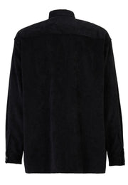 Camicia RICHMOND X  in velluto a coste con taschino nera