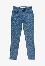 Jeans JOHN RICHMOND slim fit stampa all over RICH denim blue light