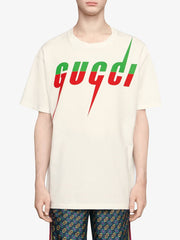 T-shirt GUCCI stampa Blade large fit color milk