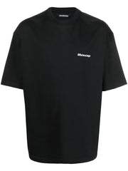 T-shirt BALENCIAGA logo BB con ricamo nera