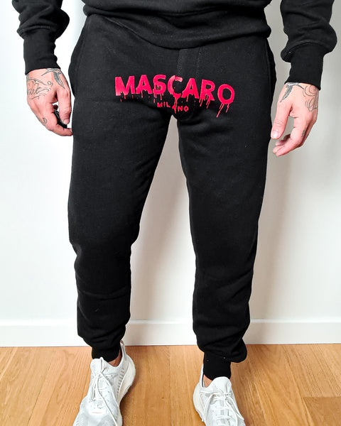 Pantalone MASCARO tuta stampa Blood nero/rosso - MASCARO