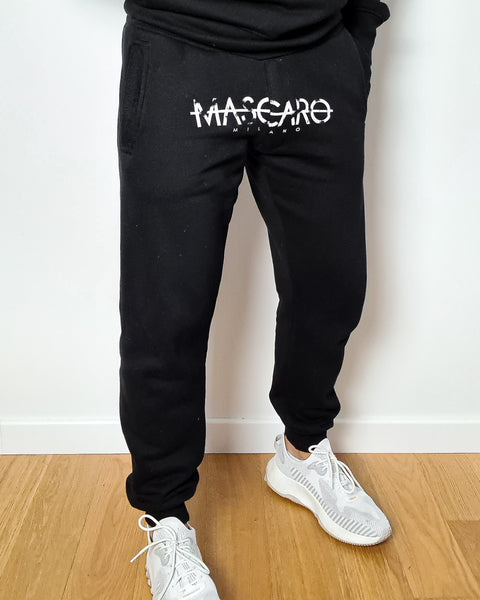 Pantalone MASCARO tuta stampa Destroyed nero - MASCARO