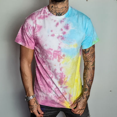 T-shirt PROPAGANDA ribs tye die rainbow - MASCARO