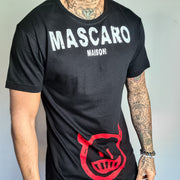 T-shirt MASCARO devil smile nera - MASCARO